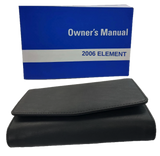 2006 Honda Element Owner Manual with black leather case
