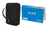 2011 Honda FIT Owner Manual Car Glovebox Book - product image of an owner manual book and protective black document pouch