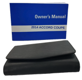 2014 Honda Accord Coupe Owner Manual with black leather case