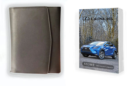 2016 Lexus NX200T Owner Manual Car Glovebox Book