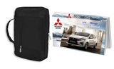 2016 Mitsubishi Mirage Owner Manual Car Glovebox Book - product image of an owner manual book and protective black document pouch