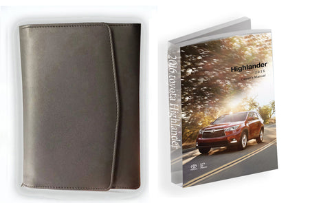 2016 Toyota Highlander Owner Manual Car Glovebox Book