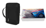 2017 Toyota Yaris Owner Manual Car Glovebox Book - product image of an owner manual book and protective black document pouch