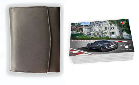 2018 Alfa Romeo 4C Coupe Owner Manual Car Glovebox Book