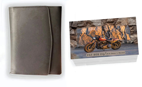 Owner's Manual for 2018 Harley Davidson FAT BOB 114; Operator's Book & Case