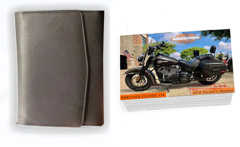 Owner's Manual for 2018 Harley Davidson HERITAGE CLASSIC 114; Operator's Book & Case