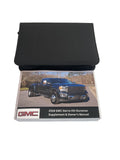 2018 GMC Sierra HD and Duramax Supplement Owner Manual Car Glovebox Book - product image of an owner manual book and protective black document pouch