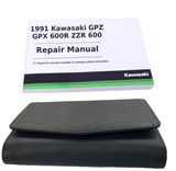 Repair Manual for 1991 Kawasaki GPZ GPX 600R ZZR 600; Book and Case