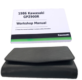 Workshop Manual for 1986 Kawasaki GPZ900R; Book and Case