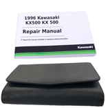 Repair Manual for 1996 Kawasaki KX500 KX 500; Book and Case
