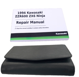Repair Manual for 1994 Kawasaki ZZR600 ZX6 Ninja; Book and Case