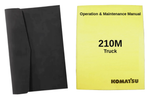 Komatsu 210M Operation and Maintenance Manual Book and Case
