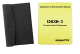 Komatsu D63E-1 Operation and Maintenance Manual Book and Case
