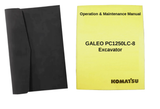 Komatsu GALEO PC1250LC-8 Operation and Maintenance Manual Book and Case
