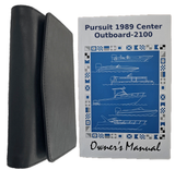 Owner's Manual for 1989 Pursuit Center Outboard-2100; Book and Case