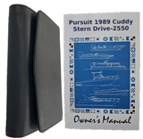 Owner's Manual for 1989 Pursuit Cuddy Stern Drive-2550; Book and Case