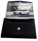 2020 Elantra Owner Manual Car Glovebox Book - product image of an owner manual book and protective black document pouch