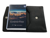 2017 Volkswagen Beetle Owner Manual Car Glovebox Book - product image of an owner manual book and protective black document pouch