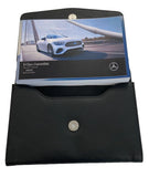 2022 Mercedes-Benz E Class Convertible Owner Manual Car Glovebox Book - product image of an owner manual book and protective black document pouch