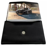 2018 Maserati Quattroporte Owner Manual Car Glovebox Book - product image of an owner manual book and protective black document pouch