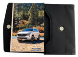 2022 Santa Fe Owner Manual Car Glovebox Book - product image of an owner manual book and protective black document pouch