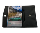 2023 BMW M8 Owner Manual Car Glovebox Book - product image of an owner manual book and protective black document pouch