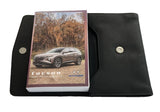 2023 Hyundai Tucson Owner Manual Car Glovebox Book - product image of an owner manual book and protective black document pouch
