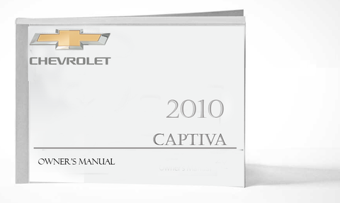2010 Chevrolet Captiva Owner Manual Car Glovebox Book