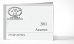 2011 Toyota Avanza Owner Manual Car Glovebox Book