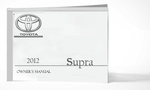 2012 Toyota Supra Owner Manual Car Glovebox Book