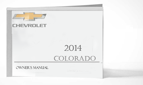 2014 Chevrolet Colorado Owner Manual Car Glovebox Book