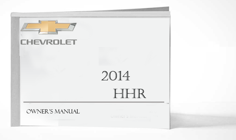 2014 Chevrolet HHR Owner Manual Car Glovebox Book