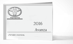 2016 Toyota Avanza Owner Manual Car Glovebox Book