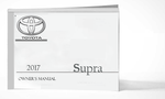 2017 Toyota Supra Owner Manual Car Glovebox Book