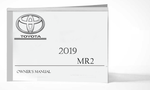 2019 Toyota MR2 Owner Manual Car Glovebox Book